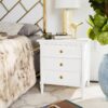 Safavieh Mina 25 in. 3 - Drawer Modern Coastal Bamboo Nightstand - Image 4