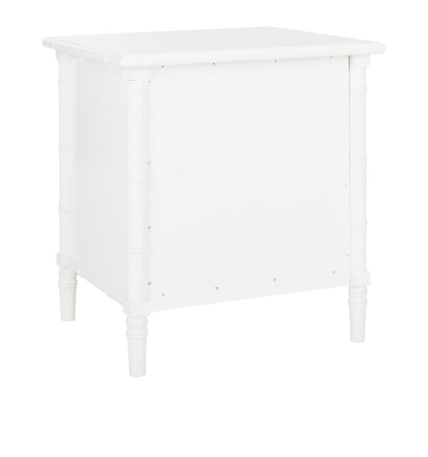 Safavieh Mina 25 in. 3 - Drawer Modern Coastal Bamboo Nightstand - Image 7