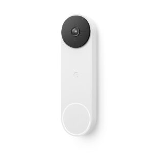 Google Nest Doorbell (Battery) - Wireless Doorbell Camera - Video Doorbell - Snow