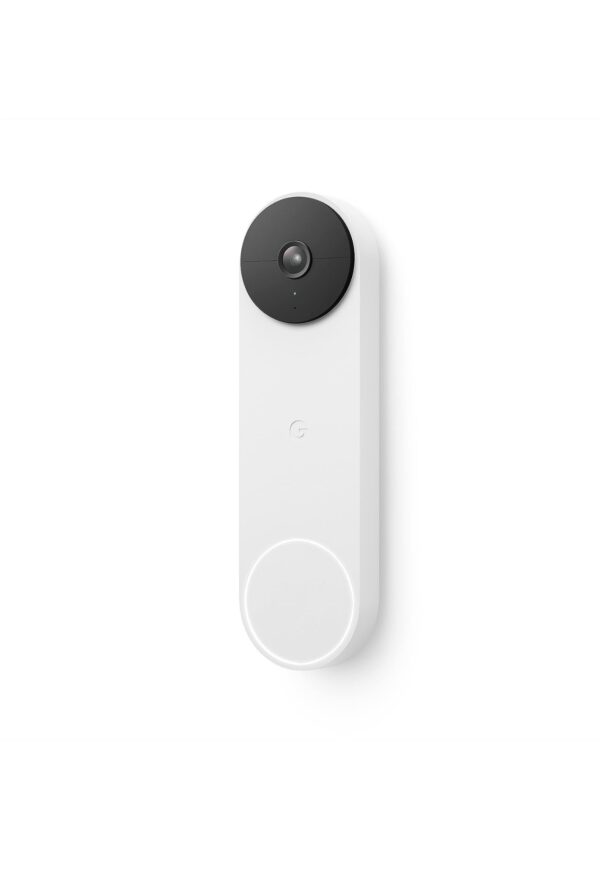 Google Nest Doorbell (Battery) - Wireless Doorbell Camera - Video Doorbell - Snow