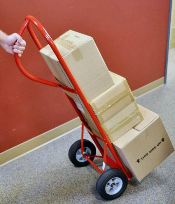 Milwaukee 800 lb. capacity P-handle hand truck - Red - Image 5