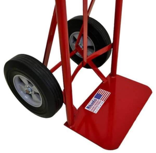 Milwaukee 800 lb. capacity P-handle hand truck - Red - Image 7