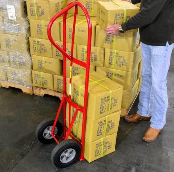 Milwaukee 800 lb. capacity P-handle hand truck - Red - Image 8