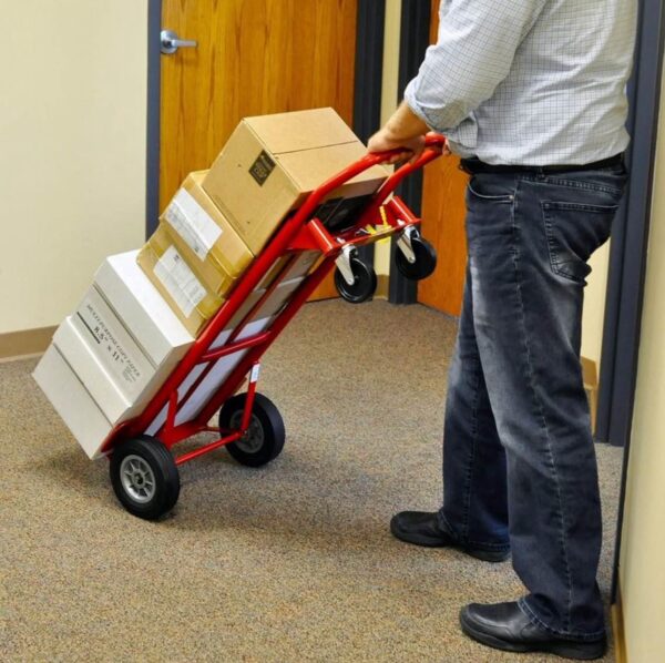 Milwaukee 800 lb. Capacity 2-in-1 Convertible Hand Truck - Red - Image 7