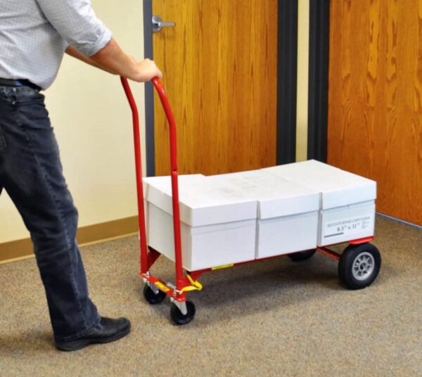 Milwaukee 800 lb. Capacity 2-in-1 Convertible Hand Truck - Red - Image 8
