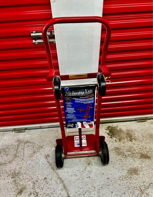 Milwaukee 800 lb. Capacity 2-in-1 Convertible Hand Truck - Red - Image 12