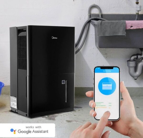 Midea 50-Pint Smart Dehumidifier with Pump - Wet Rooms, Energy Star, For Areas up to 4,500 Sq. ft., - Image 7