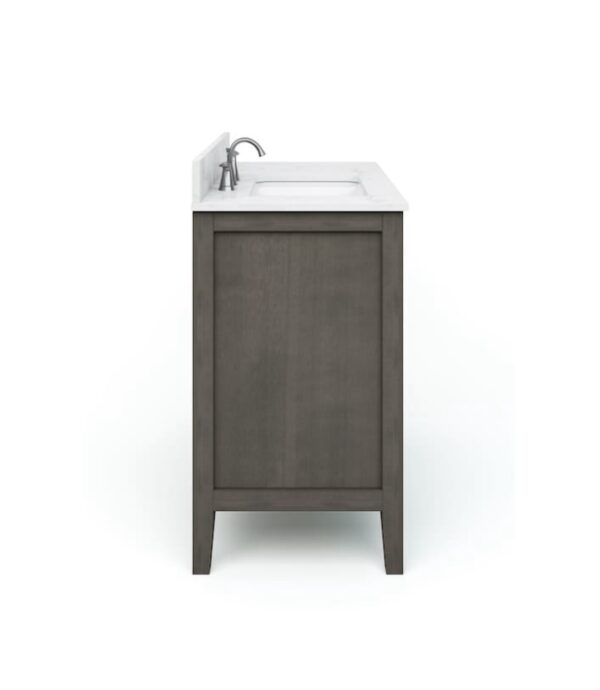 allen + roth Everdene 36-in Gray Undermount Single Sink Bathroom Vanity with Carrera White Engineere - Image 11