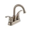 Peerless Two Handle Centerset Bathroom Sink Faucet in Brushed Nickel, P99694LF-BN-ECO