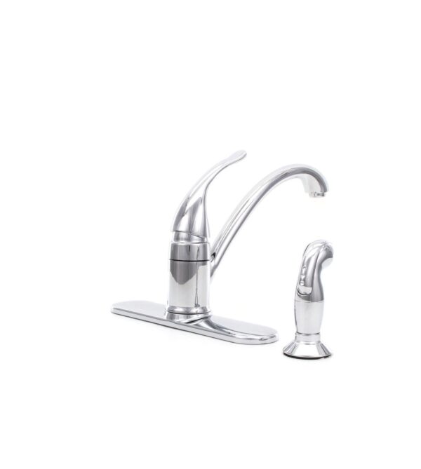 Moen Torrance Chrome Single Handle Low-arc Kitchen Faucet with Sprayer included - Image 8
