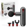 Sharper Image® Powerboost Move® Deep Tissue Portable Full Body Percussion Massage Gun, Gray
