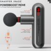 Sharper Image® Powerboost Move® Deep Tissue Portable Full Body Percussion Massage Gun, Gray - Image 2