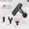 Sharper Image® Powerboost Move® Deep Tissue Portable Full Body Percussion Massage Gun, Gray - Image 3
