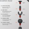 Sharper Image® Powerboost Move® Deep Tissue Portable Full Body Percussion Massage Gun, Gray - Image 6