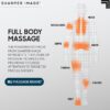 Sharper Image® Powerboost Move® Deep Tissue Portable Full Body Percussion Massage Gun, Gray - Image 7