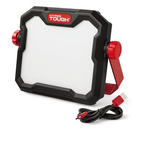 Hyper Tough 50W LED 5000 Lumen Rechargeable Free Standing Light, Handheld Portable Work Light