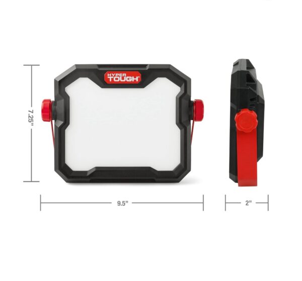 Hyper Tough 50W LED 5000 Lumen Rechargeable Free Standing Light, Handheld Portable Work Light - Image 3