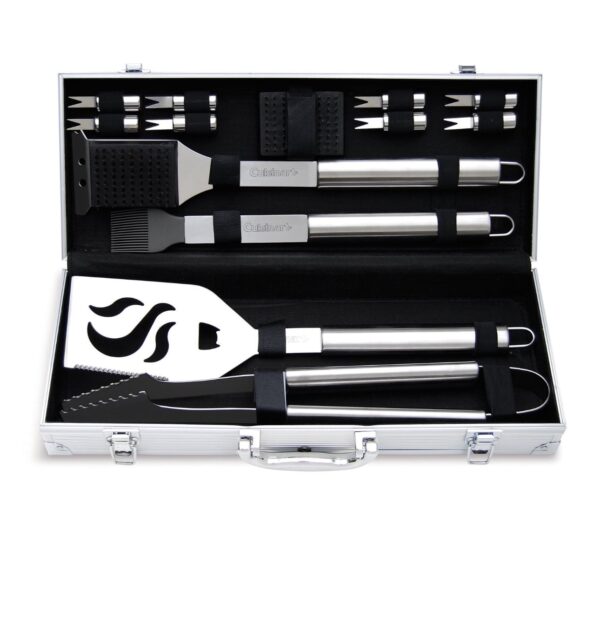 Cuisinart 14 Piece Deluxe Grilling Tool Set with Aluminum Case