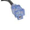 Auto Drive 14/3 STW 30 to 15-Amp Universal RV Adapter Extension Cord with Lighted End, 1.5ft, Black - Image 2