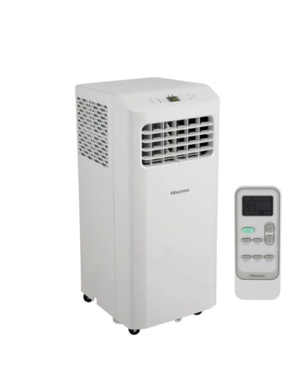 Hisense 6000-BTU DOE (115-Volt) White Vented Portable Air Conditioner Cools 250-sq ft