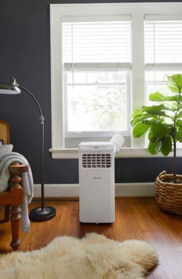 Hisense 6000-BTU DOE (115-Volt) White Vented Portable Air Conditioner Cools 250-sq ft - Image 2