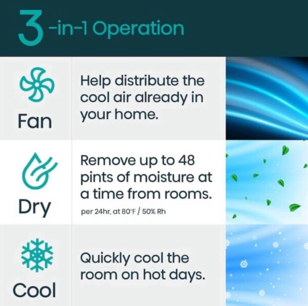 Hisense 6000-BTU DOE (115-Volt) White Vented Portable Air Conditioner Cools 250-sq ft - Image 4