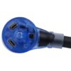 AutoDrive 10/3 STW 30 Amps RV Extension Cord with Lighted End, 30-feet, Black with 3 Adapters - Image 5