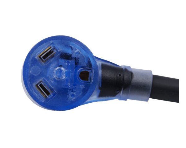 AutoDrive 10/3 STW 30 Amps RV Extension Cord with Lighted End, 30-feet, Black with 3 Adapters - Image 5