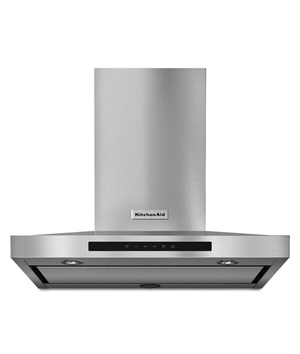 KitchenAid 30-in 600-CFM Convertible Stainless Steel Wall-Mounted Range Hood with Charcoal Filter