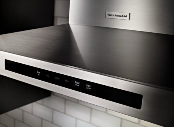 KitchenAid 30-in 600-CFM Convertible Stainless Steel Wall-Mounted Range Hood with Charcoal Filter - Image 2