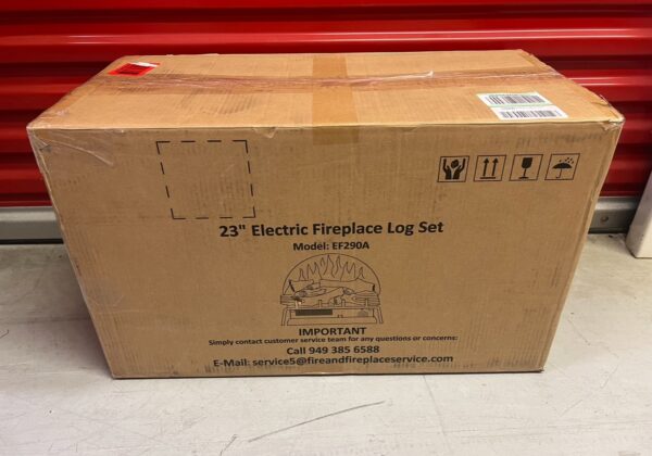 LegendFlame 23" W Free Standing Electric Fireplace Log Set, Fireplace Insert, Heater 750W/1500W - Image 11