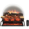 LegendFlame 23" W Free Standing Electric Fireplace Log Set, Fireplace Insert, Heater 750W/1500W