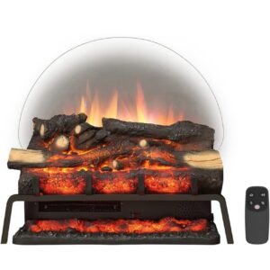 LegendFlame 23" W Free Standing Electric Fireplace Log Set, Fireplace Insert, Heater 750W/1500W