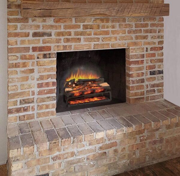 LegendFlame 23" W Free Standing Electric Fireplace Log Set, Fireplace Insert, Heater 750W/1500W - Image 2