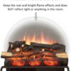 LegendFlame 23" W Free Standing Electric Fireplace Log Set, Fireplace Insert, Heater 750W/1500W - Image 4
