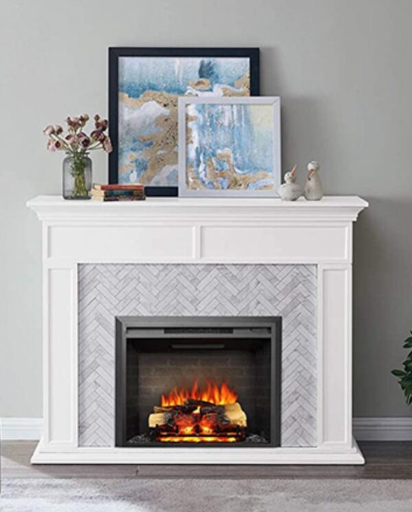 LegendFlame 23" W Free Standing Electric Fireplace Log Set, Fireplace Insert, Heater 750W/1500W - Image 6
