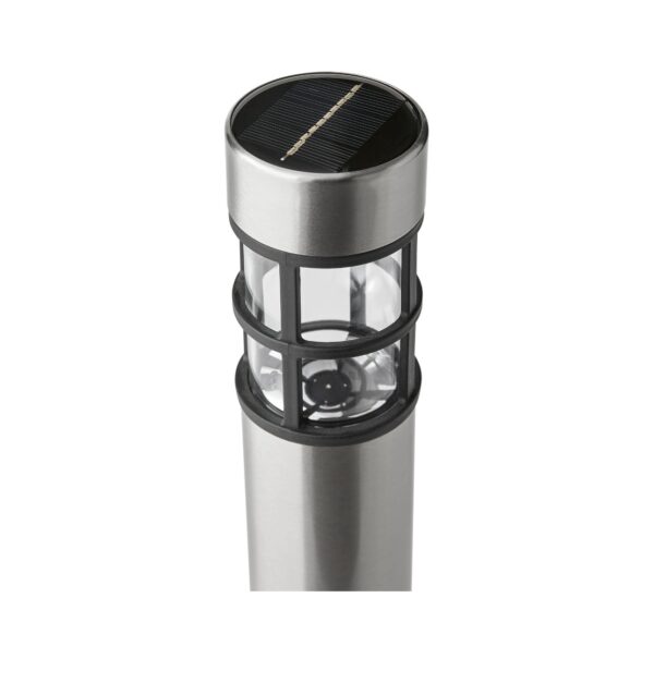 Mainstays Solar Powered Stainless Steel Bollard Landscape Path Light, 10 Lumens (12 Count) - Image 7