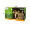 Mainstays Solar Powered Stainless Steel Bollard Landscape Path Light, 10 Lumens (12 Count) - Image 11