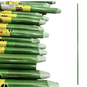 Miracle Gro Solid Garden Stakes Fiberglass Poles Fence Post Heavy-Duty Plant Stakes for plants , 6ft