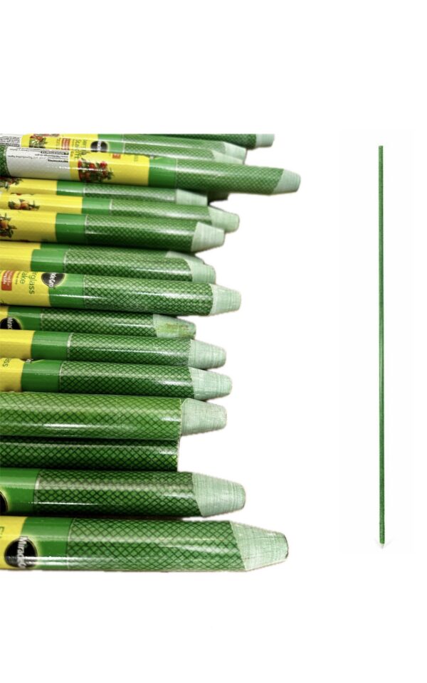 Miracle Gro Solid Garden Stakes Fiberglass Poles Fence Post Heavy-Duty Plant Stakes for plants , 6ft