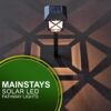 Mainstays Solar Powered Black Square LED Landscape Pathway Light with Plastic Lens,8 Lumens (12 Count) - Image 6