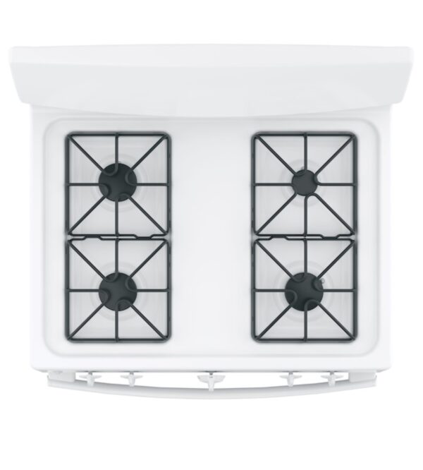 GE 30-in 4 Burners 4.8-cu ft Freestanding Natural Gas Range (White) - Image 6