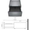 LG Universal Laundry Pedestal (Graphite Steel) with Storage Drawer - Image 3
