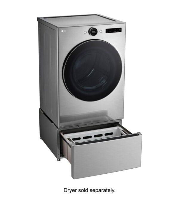 LG Universal Laundry Pedestal (Graphite Steel) with Storage Drawer - Image 7