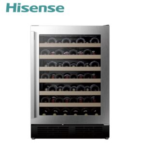 Hisense 23.4-in W 54-Bottles Stainless Steel Built-In /freestanding Indoor Wine Cooler