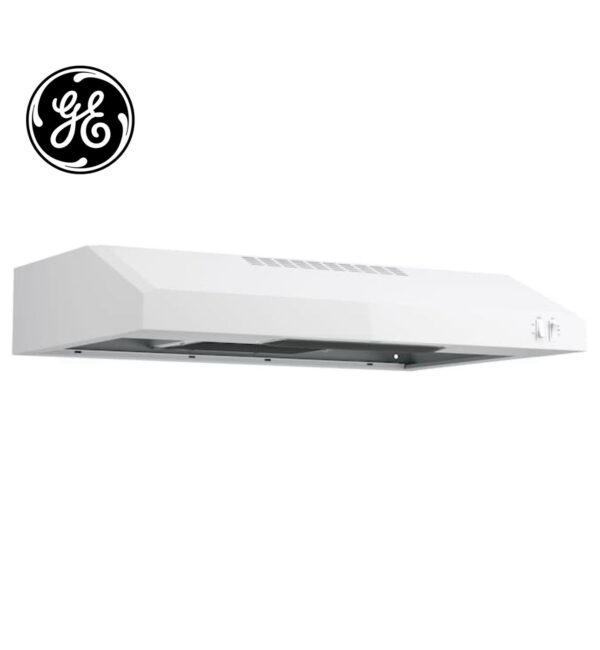 GE 30-in 200-CFM Convertible White Under Cabinet Range Hoods Undercabinet Mount