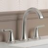 KOHLER Desette Brushed Nickel Widespread 2-Handle WaterSense Bathroom Sink Faucet with Drain - Image 2