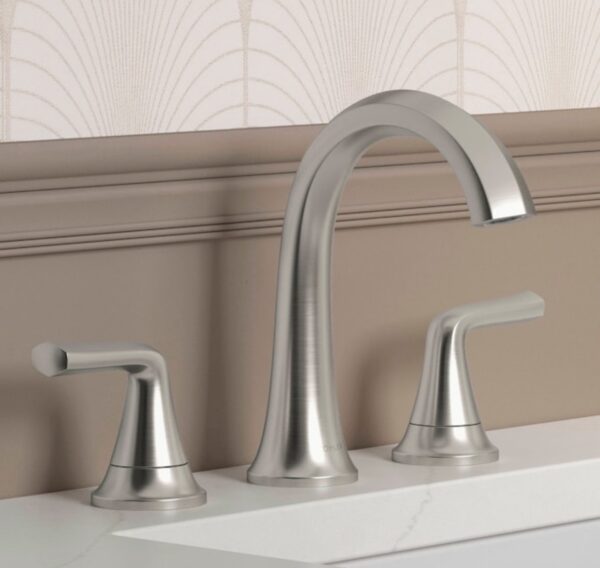 KOHLER Desette Brushed Nickel Widespread 2-Handle WaterSense Bathroom Sink Faucet with Drain - Image 2
