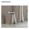 KOHLER Desette Brushed Nickel Widespread 2-Handle WaterSense Bathroom Sink Faucet with Drain - Image 5