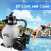 CIPU 12inch Sand Filter Pump System Handy 4-Way Valve for Above Ground Swimming Pools with Prefilter - Image 6